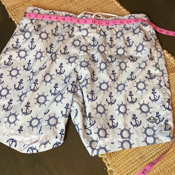 Sperry Anchor Light Blue Swim Shorts Size XXL - Picture 7 of 8
